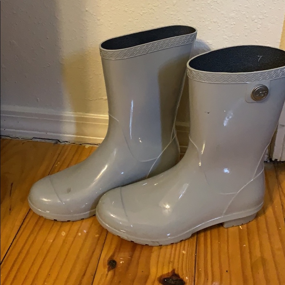 Grey Ugg Rain boots